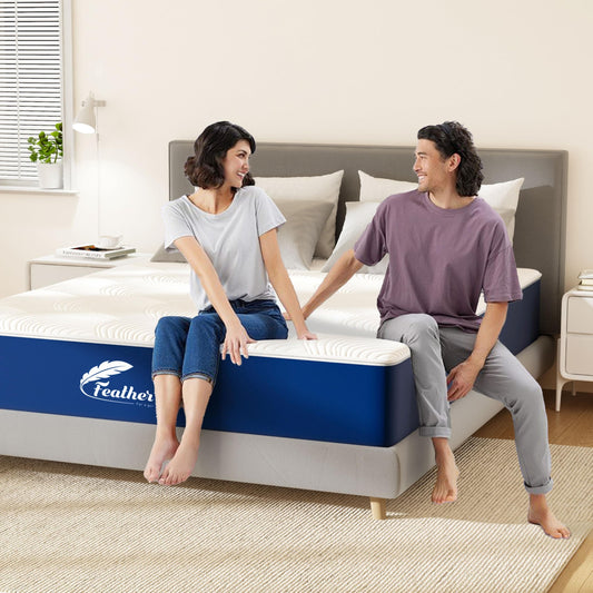 Feather Sleep Cooling Gel OrthoCool Gel Infused Foam Mattress with HR Foam Base | Orthopedic