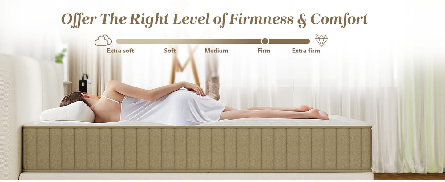 Feather Sleep Dual Comfort Memory Foam Mattress | 3 Layered Firm Support Dual Side