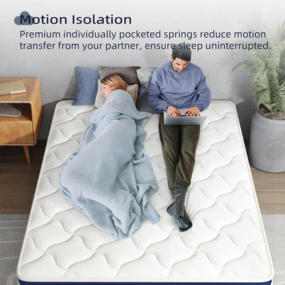 Feather Sleep 5 Zoned Pocket Spring Mattress | High Resilience & Memory Foam mattress