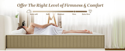Feather Sleep Dual Comfort Memory Foam Mattress | 3 Layered Firm Support Dual Side