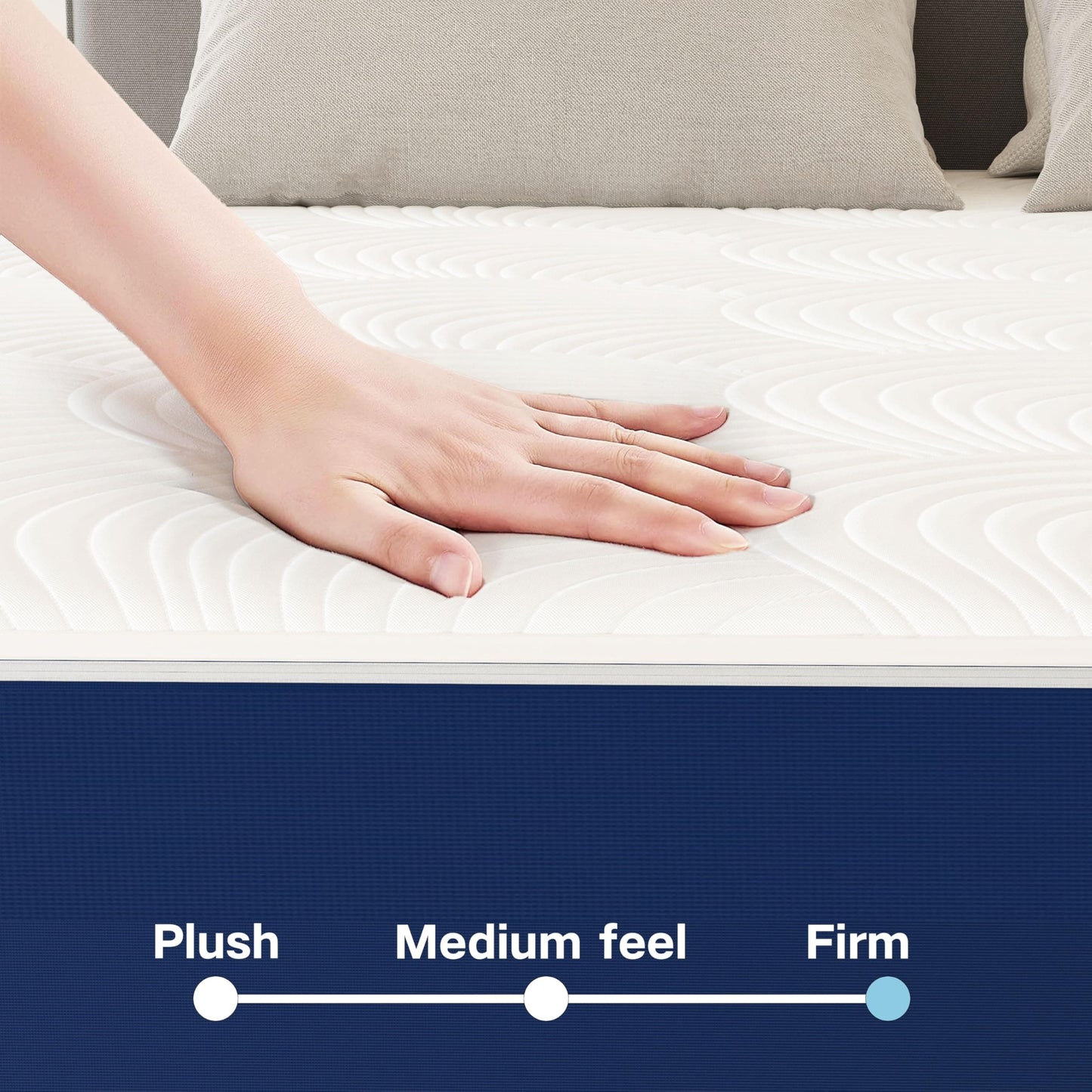 Feather Sleep Cooling Gel OrthoCool Gel Infused Foam Mattress with HR Foam Base | Orthopedic