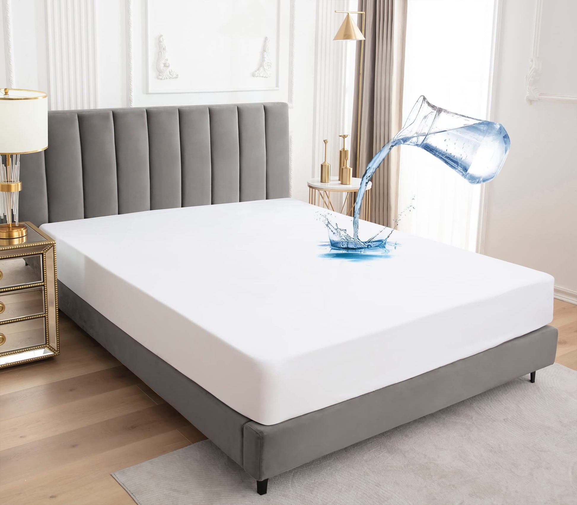 waterproof mattress protector with cotton surface
