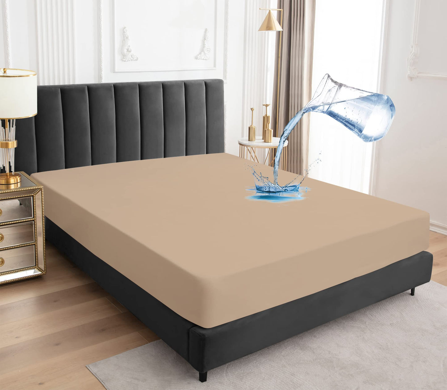 elastic fitted mattress protector cover
