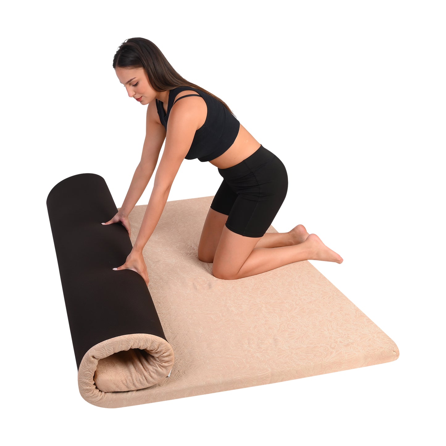 breathable mattress topper with smooth surface
