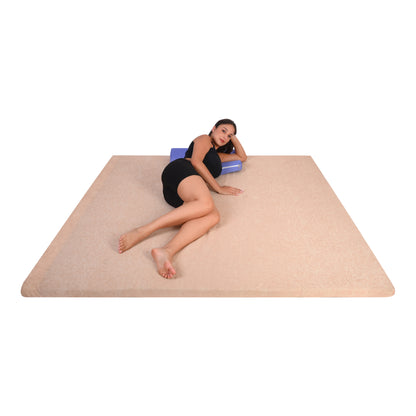 Feather Sleep Hyper Soft Latex Feel Mattress Topper with Premium Cover | Single Bed Topper 72"x30" | 2" Padding | Topper for Back Pain & Neck Pain | Breathable Support | 10x Sleep Comfort, Beige