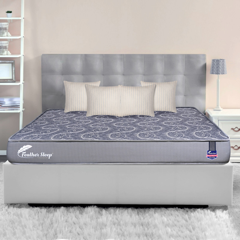 Feather sleep Sleepy up Orthopedic mattress Charcoal Foam | Dual Side Hard and Soft 3- Layer High Density Softy & Topper + Responsive Charcoal + High Resilience foam