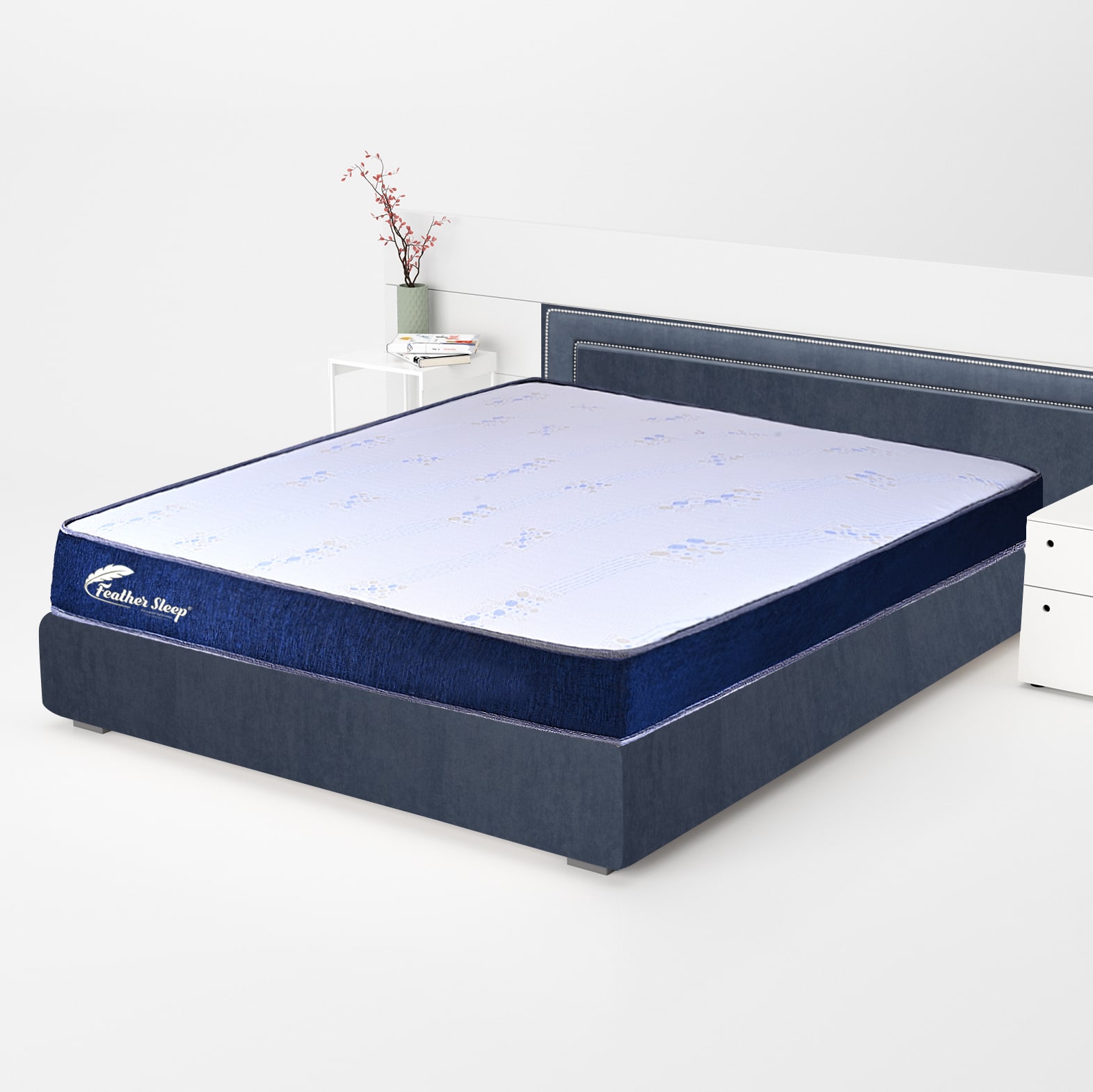 Feather sleep mattress 8 Years Warranty Orthopedic Mattress, 3 Layer ,Memory foam top High Resilience, Dual Sided High Density with Firm & Soft Sides